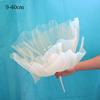 3D 40/50cm Big Simulation Flower Window Display 3D Large Artificial Flowers Hanging Gauze Hollow Fake Flower Wedding