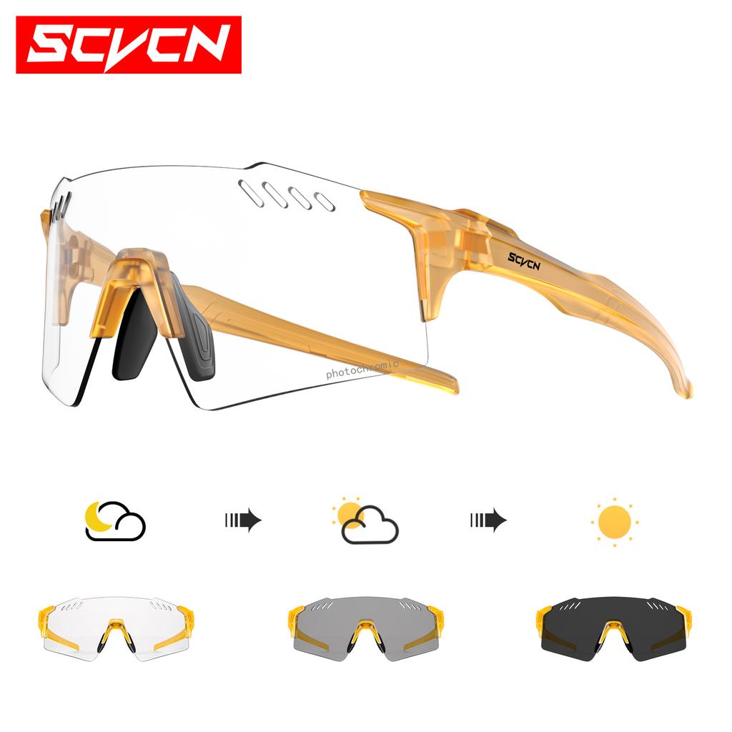 SCVCN Neue Fahrrad-Sonnenbrillen für den Außenbereich, Fahrradbrille für Männer und Frauen, MTB, Rennrad, Sport, Bergsteigen, UV400, Wanderbrille