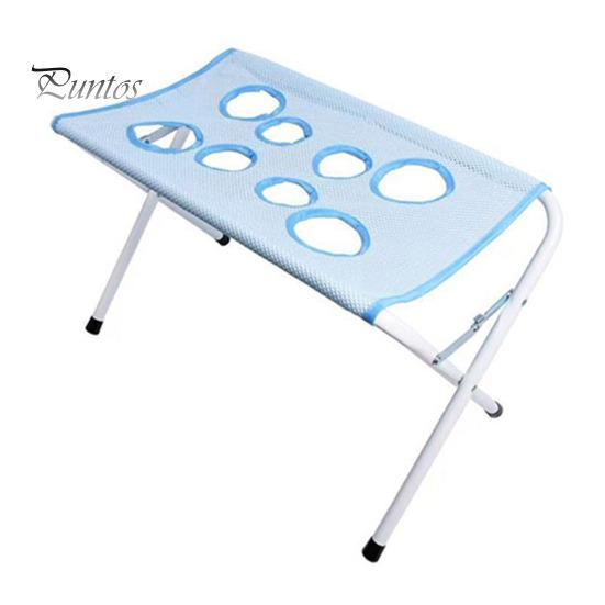 Foldable Pet Bath Stand Dog Grooming Hammock Stand, Cat 8-Hole Small Bathing Assistant Washing Station for Medium Dogs, Nail Trimming And Harness