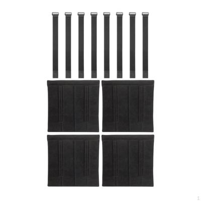 4Pcs Bunk Bed Ladder Pads Covers Protection Comfortable Anti Slip with 8 Adjustable Straps,