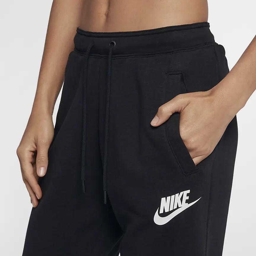 Nike NSW Rally Regular Fit Pants Women Bottoms Black 931869-010