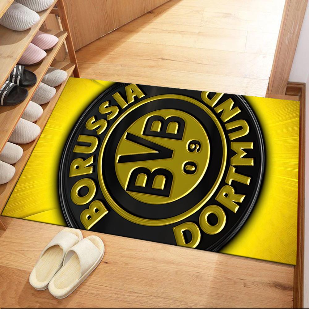 Borussia Dortmund Floor Mat Perfect For Game Room Living Rooms Dining Room Bedrooms Antislip Rug Anime Office Decor Perfect Gift For Friends Family