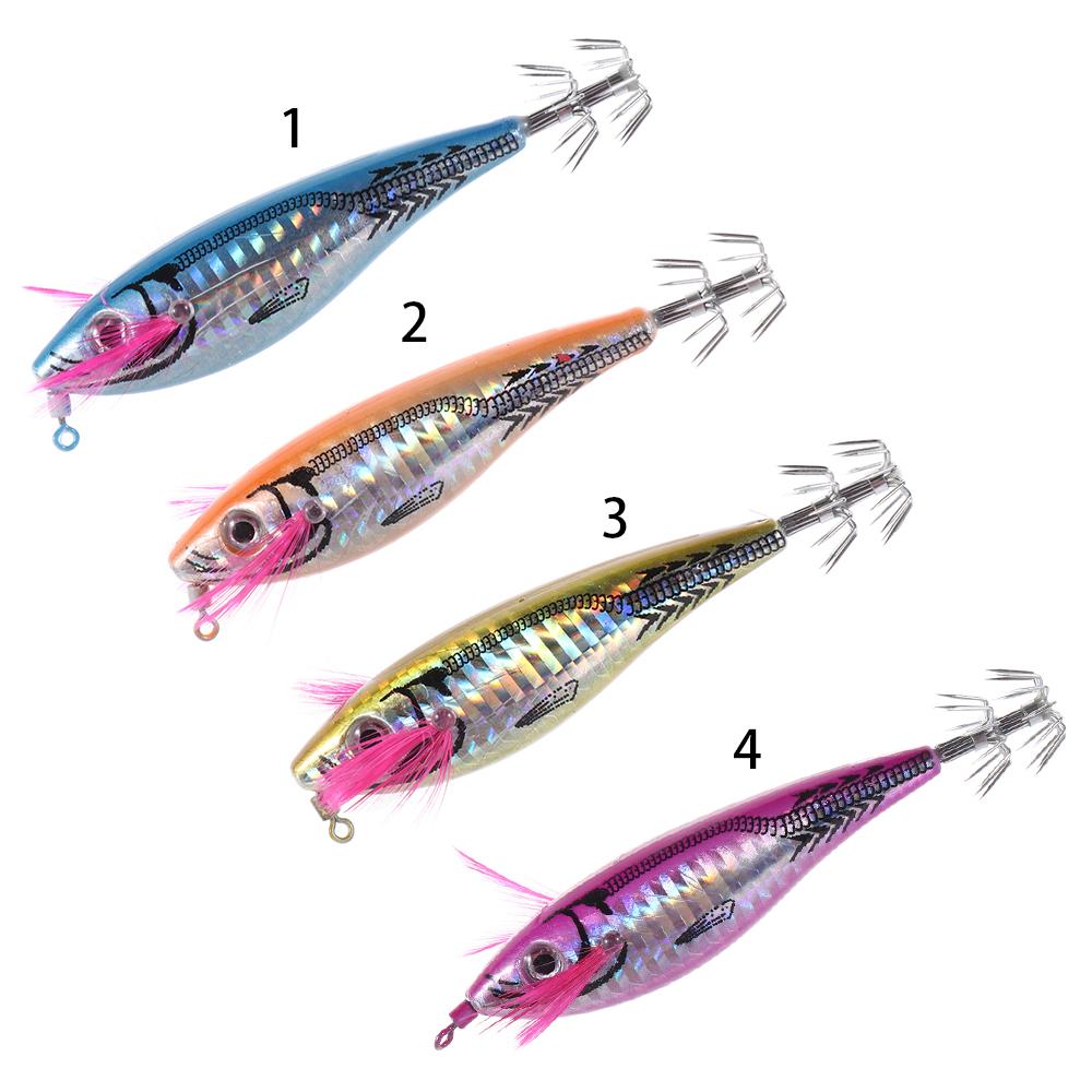 

Снасти для троллинга Товары с шумным шариком Деревянная приманка для воблера с креветками и кальмарами Приманка для джиговой рыбалки