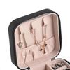 Reise Schmucketui Exquisit Große Kapazität Kratzfest Tragbar Schmuck-Organizer-Box für Outdoor-Reisen Schwarz