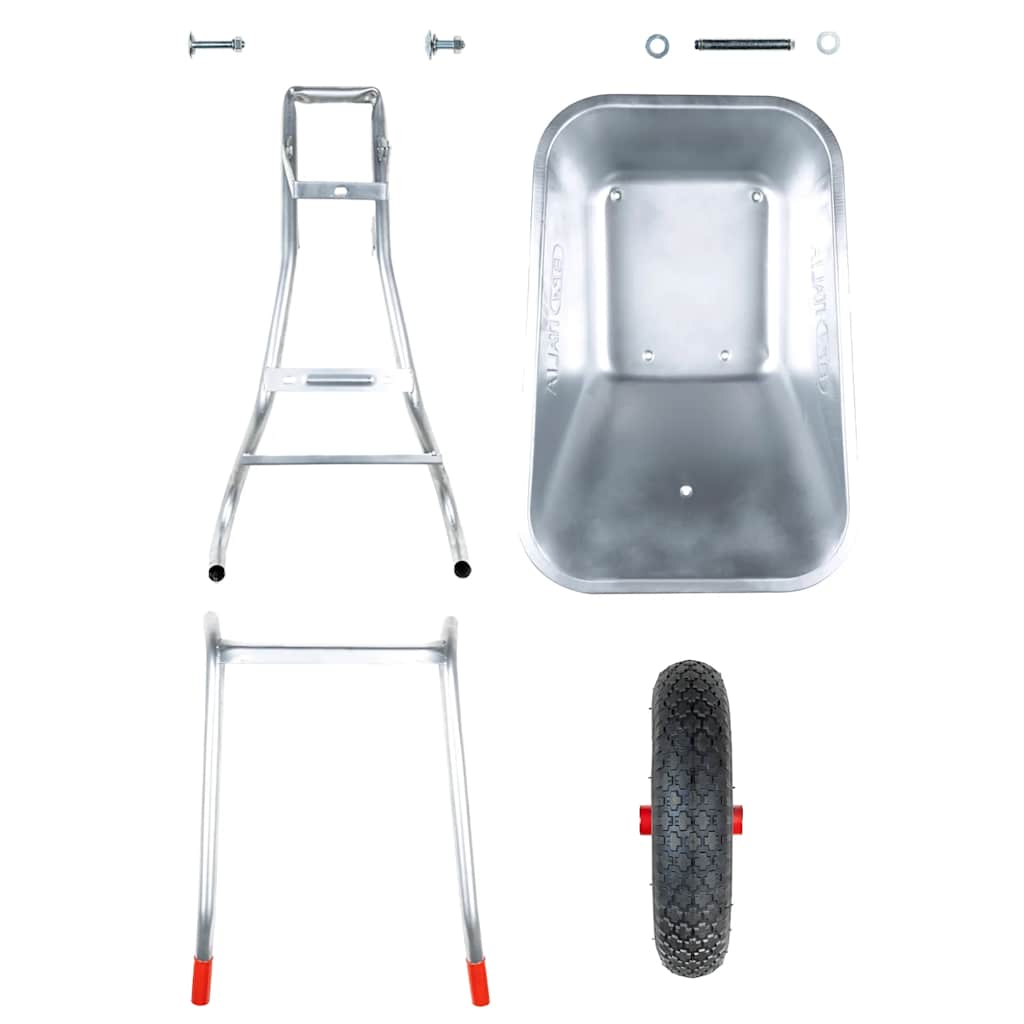 Vidaxl Taczka, 90 L, 150 Kg, Galwanizowana Stal I Plastik