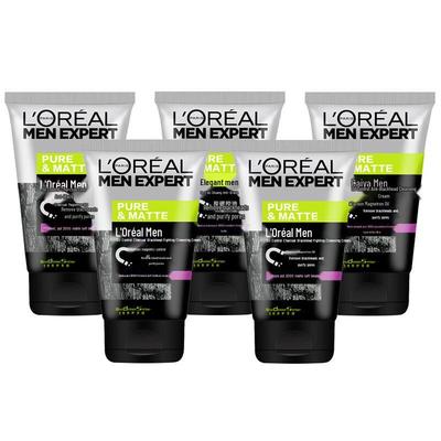 L'Oréal Men's Charcoal Purifying Facial Cleanser 5-Pack