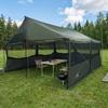 Family Tent Army Green 450 x 400 x 265 cm Polyester and Steel