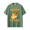 Funny Doner Kebab Graphic T Shirt Unisex Women Casual Cotton Oversized T-shirt Unisex Fashion Vintage Short Sleeve Tees Streetwear