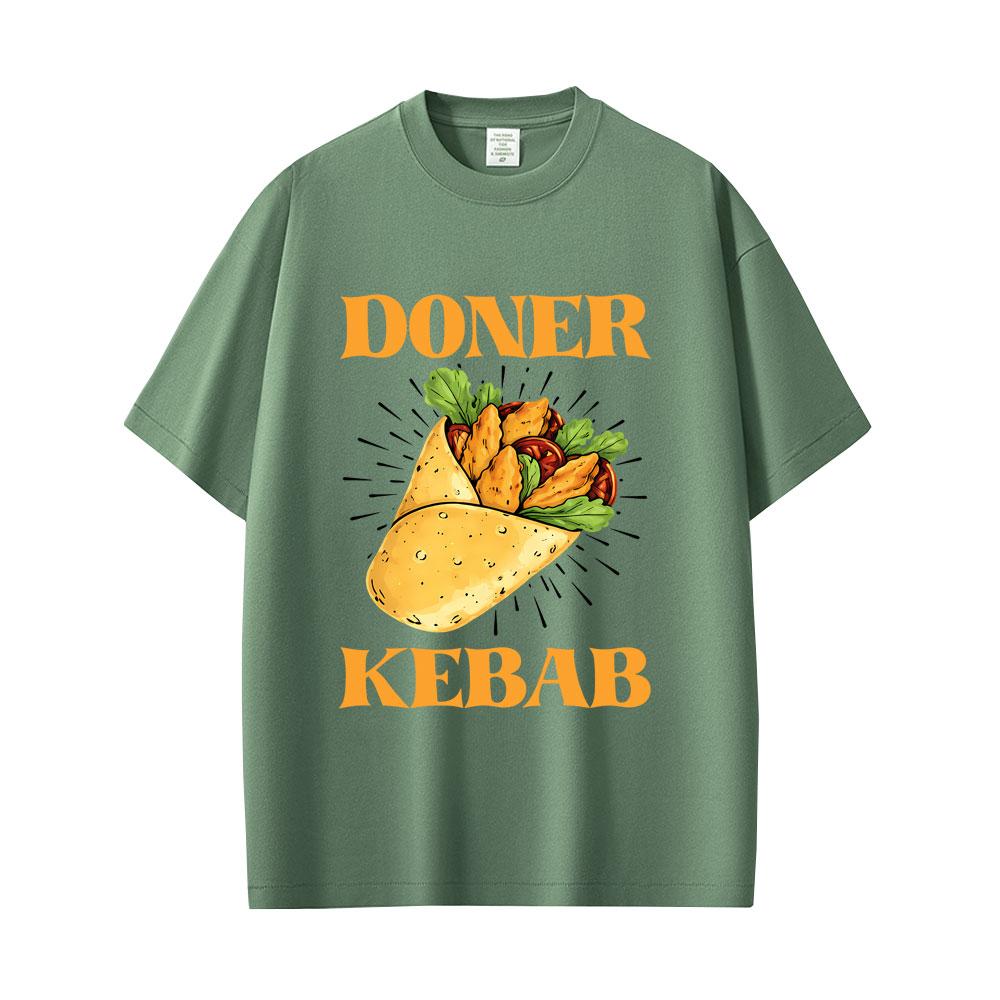 Funny Doner Kebab Graphic T Shirt Unisex Women Casual Cotton Oversized T-shirt Unisex Fashion Vintage Short Sleeve Tees Streetwear