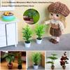 1:12 Dollhouse Miniature Simulation Vase 8 Styles Finished Flower  Miniature Dollhouse Decorations