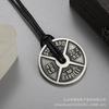 Sports Series Barbell Plate 20.4kg Necklace Inspirational Fitness Tag Pendant
