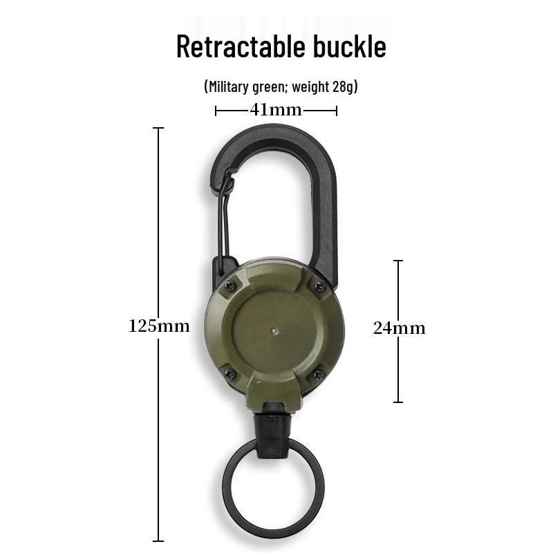 Telescopic Buckle Backpack Fishing Rope - Anti-Lost Lure & Key Holder