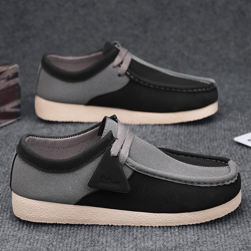 

Fashionable and Versatile Men s Large-sized Low-top Outdoor Indoor Walking Shoes Lightweight Comfortable and Minimalist Loafer 44 чёрный