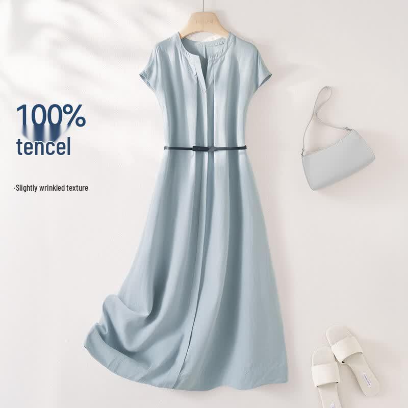 IHIMI Lyocell Relaxed Fit Midi Dress XL