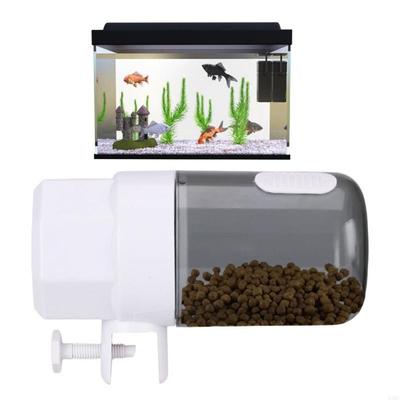 Intelligent Automatic Fish Feeder 3/7nd Gear 100ml Large Capacity Fish Food Auto Dispenser IP66 Waterproof 100ml Capacity