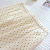 Women's Polka Dot Crinkle Cotton Pajama Set - Long Sleeve & Pants, Japanese Style, Soft Spring/Summer Homewear