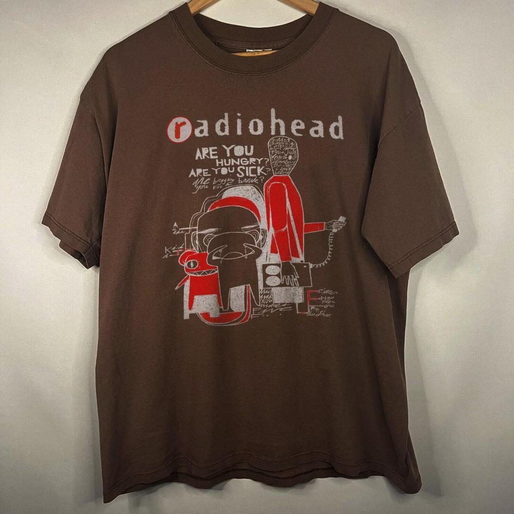 Футболка группы Radiohead, Классическая унисекс футболка Radiohead, Репринт S-5XL KH13317, Унисекс футболка L