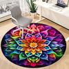 1PC Colorful Lotus Mandala Chair Carpet for Office, Indoor Non-Slip Washable  Carpet, Soft Comfortable Mat For Office Room Yy250930085