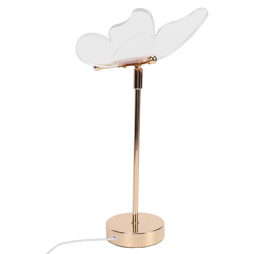 Butterfly Table Lamp USB Powered Bedside Lamp Decorative Night Light Bedroom Nightstand
