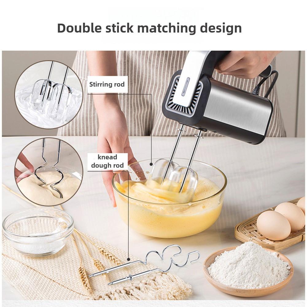 800W Automatic Cake Baking Cream Blender Multi Functional Electric Egg Beater Mini Handheld Egg White Mixer
