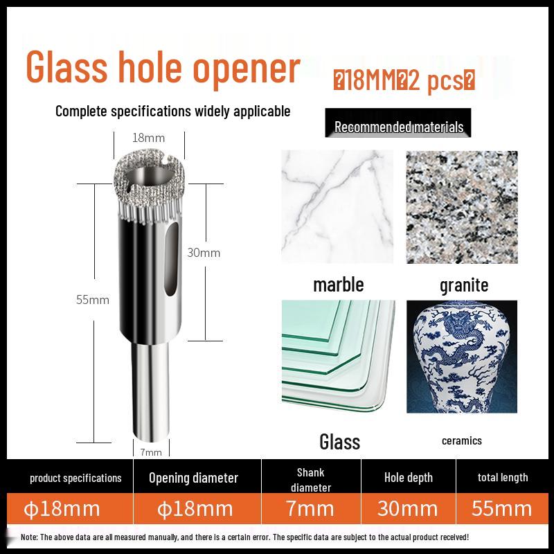 6mm Multifunctional Glass & Tile Drill Bit Set for Marble