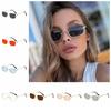 Small Sun Glasses Narrow Shades Eyewear Vintage Square Sunglasses  Unisex