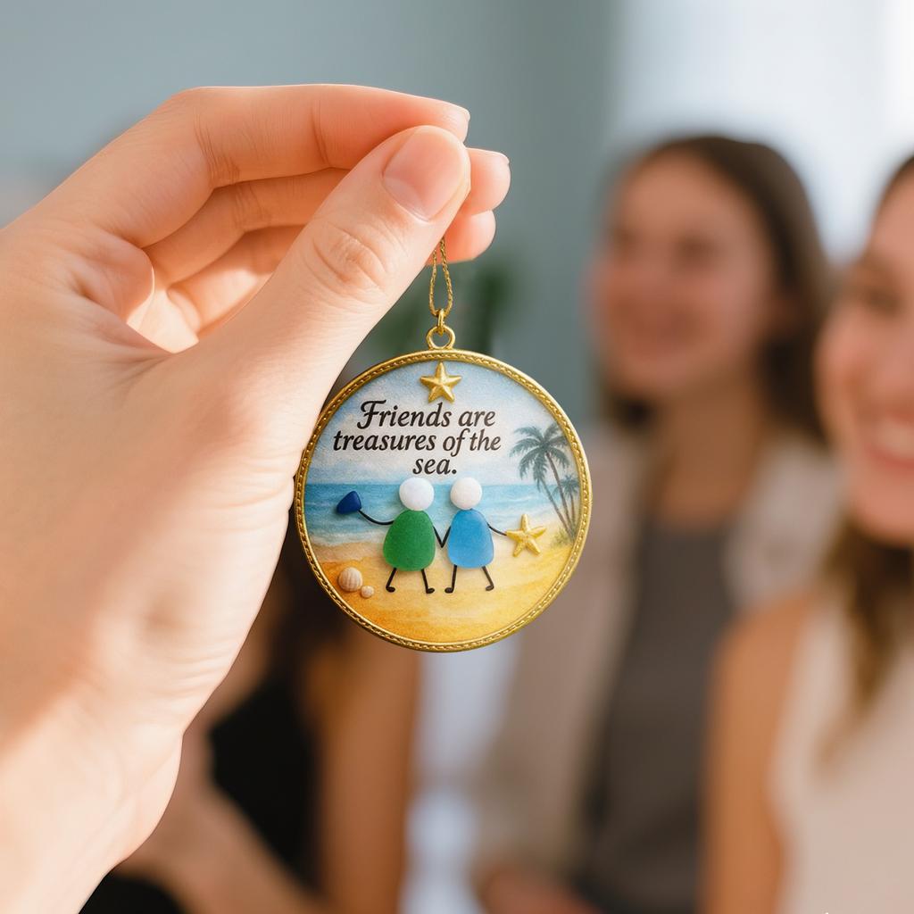 Friendship Decor,Friendship Heart Keepsake,Ornament For Tree Hanging Ornaments,2D Flat Acrylic