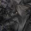 Flowy Sequin Floral Hijab Sparkly Sequin Embroidered Hijab Lace Edge Shawl  Wedding Occasion