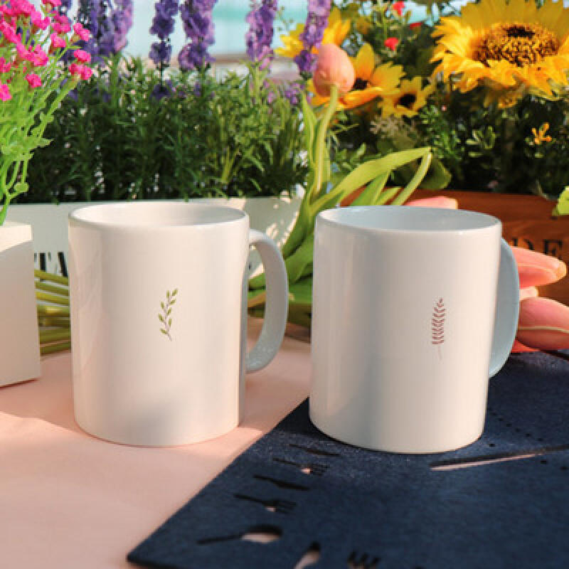 tb862-Design Mug 2p-Flowers and Leaves