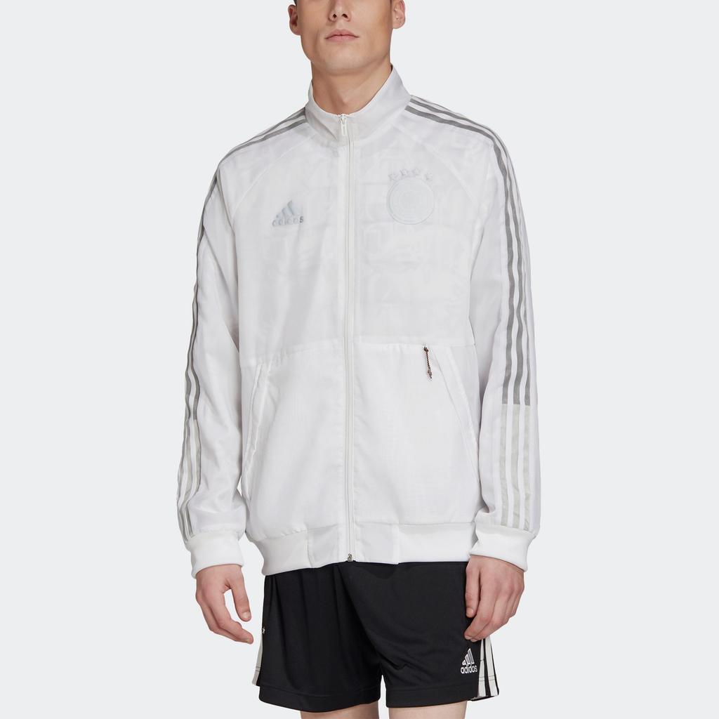 adidas Jackets Men's White Stand Collar Moderate Other FT2973