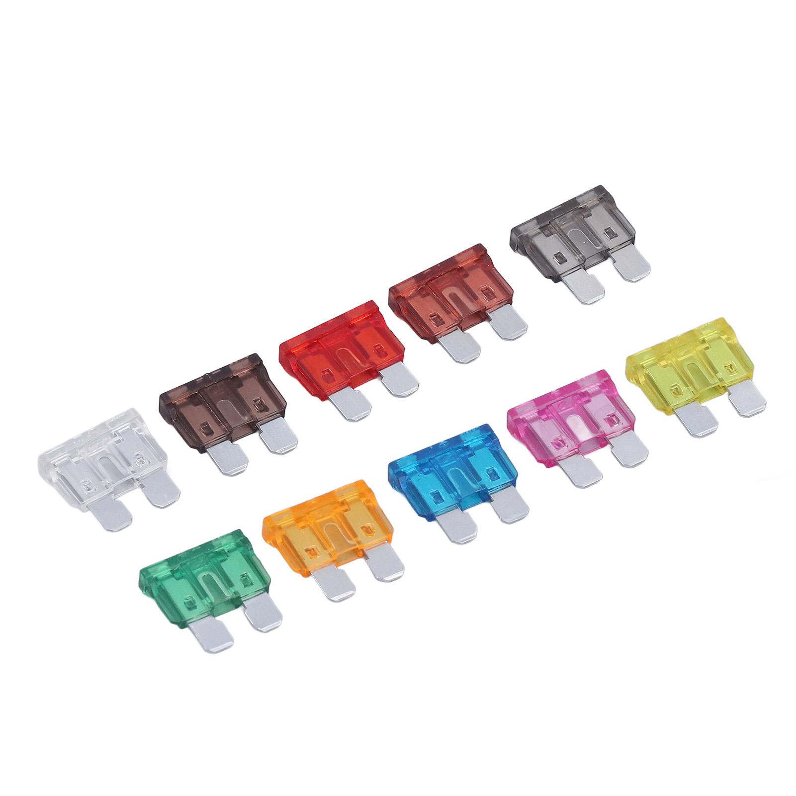 

Комплект из 100 плоских предохранителей 2A 3A 5A 7.5A 10A 15A 20A 25A 30A 35A Стандартный набор предохранителей для защиты автомобиля в автофургоне