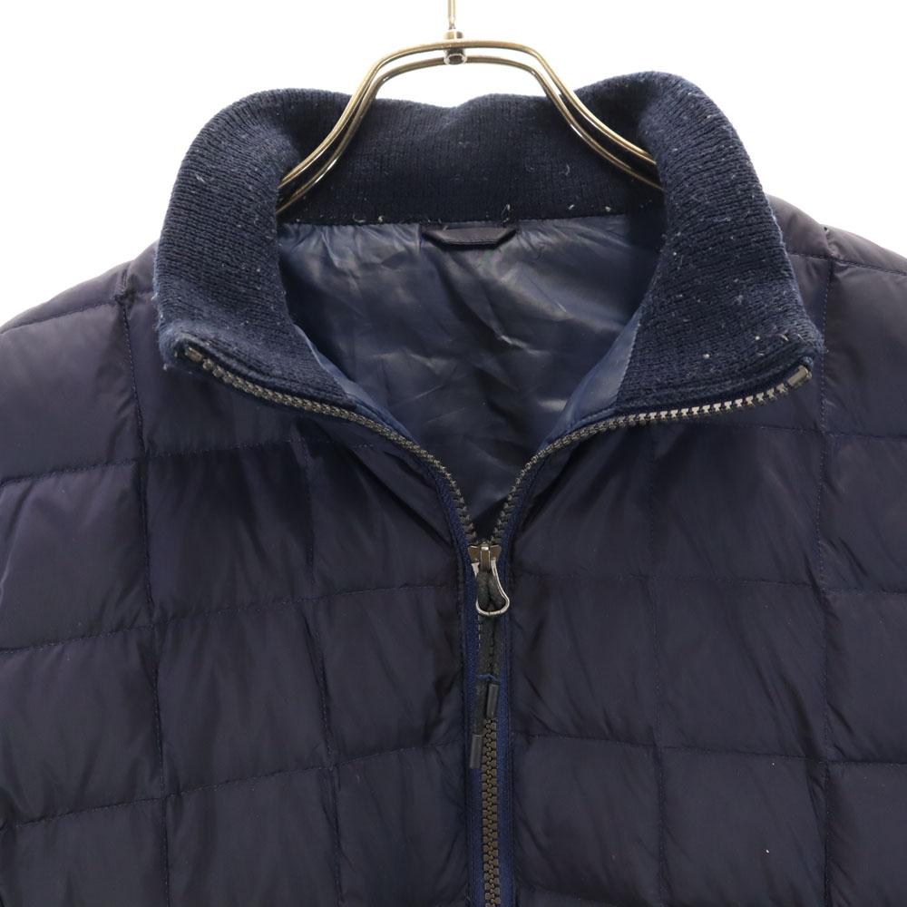 TAION Knit Switching Down Jacket M Navy Women Used
