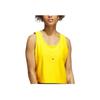 Adidas Originals Solid Color Round Neck Casual Sleeveless Vest Women Tops Bright-Yellow IJ5218