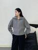 Women's 100% Wool Cardigan Sweater with Lapels and Double Zipper - Solid Color, Loose Fit, High Quality Outerwear