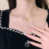 2024 Swan Pendant Clavicle Necklace: Real Gold-Plated, Versatile High-End Design for Spring/Summer