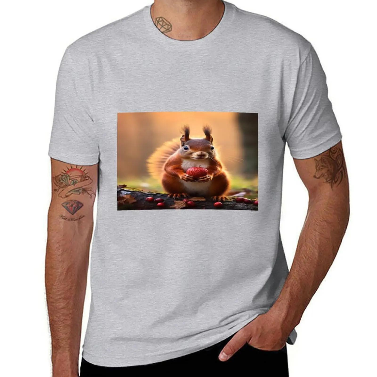 

Majestic Brown Squirrel Wildlife Photography TShirt oversizeds oversized tees boys whites heavyweight t shirts for men S