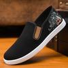 Spring new comfortable and breathable casual embroidered walking shoes fashionable soft-soled men's cloth shoes