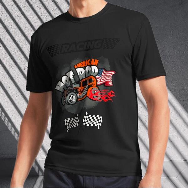 Men s and Women s T-shirts Racing American Hot Rod XXXL