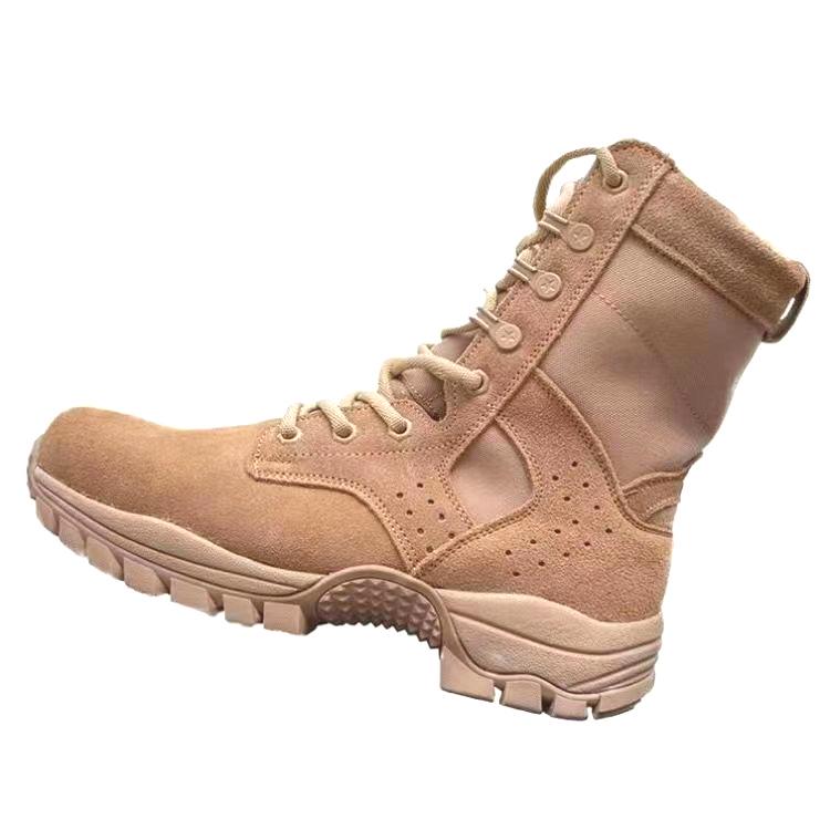 Ultra-Light Brown High-Top Waterproof Work Boots: Trendy, Wear-Resistant, Non-Slip for Mountaineering & Outdoor Use