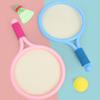 1 Pair Kids Badminton Racket Tennis Racket Exercise Balance Kids Racket Cute Kids Racquet with Badminton Rubber Ball