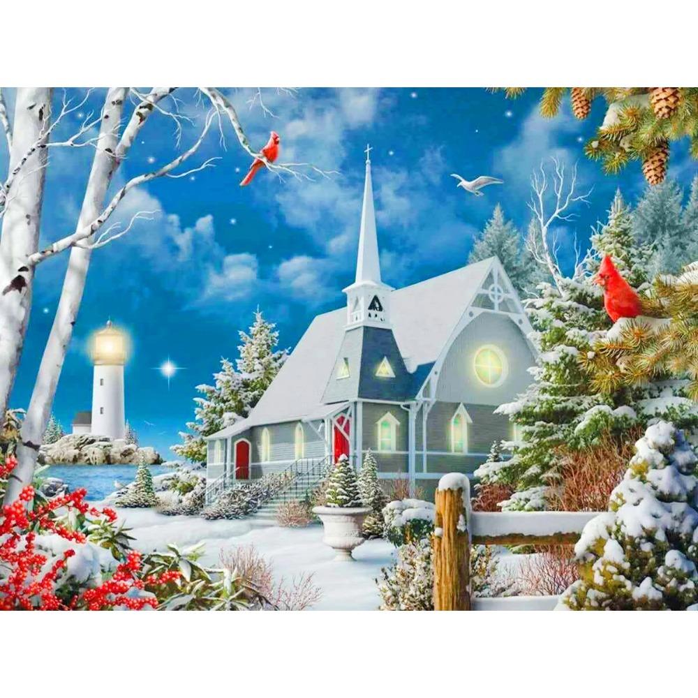 Pittura diamante arte trapano completo pupazzo di neve albero di Natale pittura diamante fatto a mano giorno nevoso fai da te diamante mosaico pittura decorazione della casa regalo di Natale
