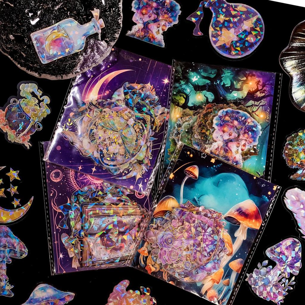 30-90 New Products Pet Waterproof Laser Cold Hot Graffiti Stickers Decorative Stickers