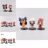 Delightful Anime Pvc Figurines Collection Of Six Featuring Beloved Characters