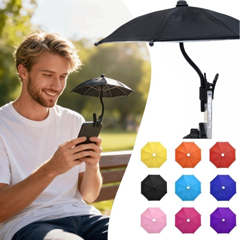 Proti oslnění Deštník na mobilní telefon s klipem Držák telefonu do auta Sluneční clona na telefon Použití pro mobilní telefon