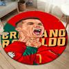 Tapete Redondo CR7, Tapete para Sala de Estar Quarto Sofá Sala de Jogos Decoração, Tapete de Chão Antiderrapante
