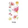 Disposable Watercolor Cherry Blossom Tattoo Sticker Waterproof Small Fresh Temporary Tattoo Sticker Anti Sweat Coloured Drawing