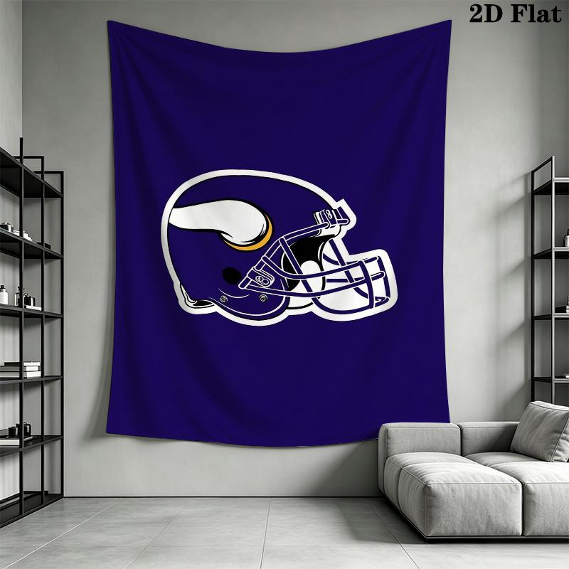 Minnesota Vikings Duvar Gobleni Estetik Duvar Askısı Baskılı Kumaş Battaniye Yatak Odası Oturma Odası Ev Dekorasyonu için Dekoratif Goblenler