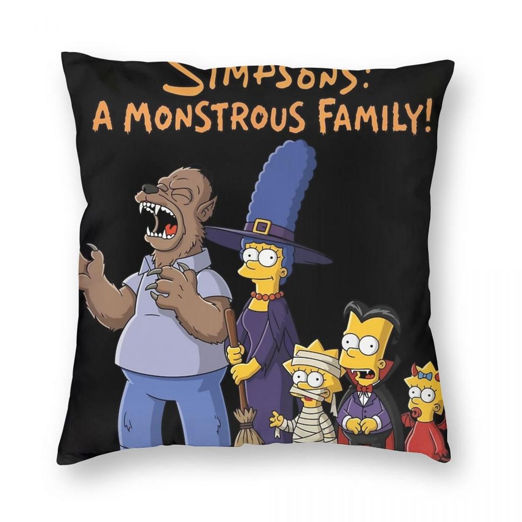 Homer In The Bushes Simpsons Pillowcase Soft Polyester Cushion Cover Gift Throw Pillow Case Cover Home Dropshipping 45*45Cm