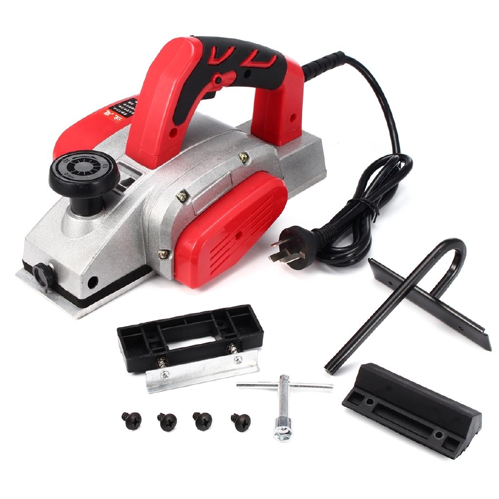1000W Powerful Electric Planer 82mm Wood Hand Planer Aluminum Alloy Carpenter Woodworking DIY Wood Surface File Tool