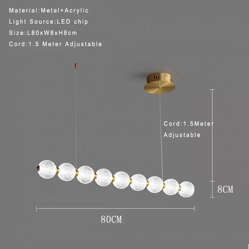 

Lamp Modern Chandelier Gold LED Pendant Light, Adjustable Gold Linear Chandeliers, Easy To Install For Dining Room Kitchen Sta cool white 6000K